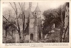 CPA Le Faouet Chapelle Sainte Barbe construite en execution d un vceu par un Seigneur de Toulboudou qui chassant dans le