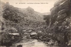 CPA Le Faouet Les Roches de Barrigan Vallee de l Elle