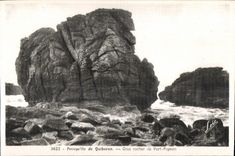CPA Presqu ile de Quiberon Gros rocher de Port Pigeon