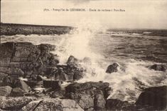 CPA Presqu ile de Quiberon Etude de rochers a Port Bara