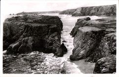 CPA Presqu ile de Quiberon Port Bara et la Cote jusqu ala Pointe de l Observatoire