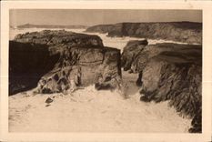 CPA Quiberon Presquile de Dans Les Couloirs de Port Bara