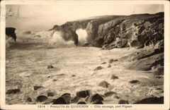 CPA Quiberon Presquile Cote Sauvage Port Plgeon