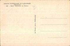 Corte y claustro de Notre Dame De Langonnet Interior de la abadia de CPA