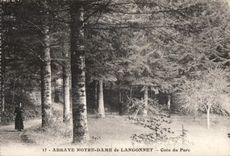CPA Abbay Notre Dame de Langonnet Corner del parque