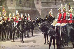 CPA The Changing Off The Guard Whitehall London