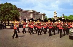 CPSM Guards Band near London Buckingham Palace
