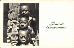 Happy CPA birthday Douala Cameroun Statue Post African Children