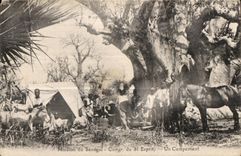 CPA Mission of Senegal Congr of St Spirit a Senegal Camping