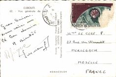 CPA Djibouti View of the port Dimensions of Somalis