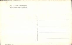 CPA Dakar Rising sun on the Senegal cornice