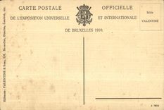 CPA De L Exposition Universelle Et Internationale de Bruxelles 1910 Automobile