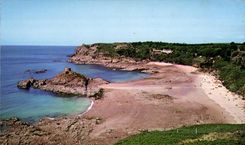 CPSM Portelet Bay Jersey Cl has off beautiful bay one the southern side the island in wich stands Janvarins Tamb