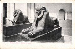 El museo de CPA de la esfinge de Gizeh tiene granito Egipto Egipto