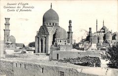 Tumbas de Egipto del recuerdo de CPA de las tumbas Mamelukes de Mamelukes