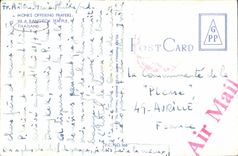 CPA Monks Offering Prayers in has Bangok Temple Thailand