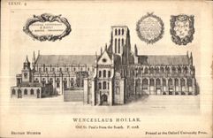CPA Wenceslaus Hollar Old St Paul S from teas South Printedat the Oxford UniversityPress