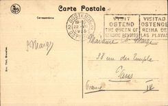 CPA Ostend the Port and Train station Maritime Boats