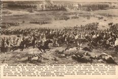 CPA Panorama van den Slag van Waterloo de Hoeve Goumont of veldsing begon puts nanvai