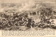 CPA Panorama van den Slag van Waterloo of seedlings van den hollen weg Venn Ohain bevind zich thans Kruisstraat Militaria