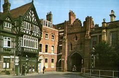 CPA North Bar Without Beverley The only remaining gate and rebuit in the century Closeby are a number of old houses