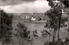 Carantec - CPSM - L Ile Louet et le Chateau du Toureau -