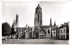 CPA Batz on Sea On Church St Guenole and Ruins