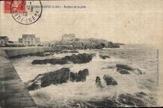 CPA the Borough De Batz Rocks of the pier