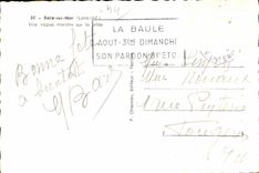 Borough of Batz - a Vague Monster on the Pier - CPA