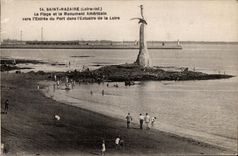 Saint Nazaire - the Beach and the American Monument - CPA