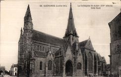CPA (Loire inf) La Collegiale St Aubin (XV siecle) Cote Sud)