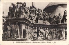 CPA Guimiliau Le Calvaire Details