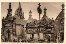 CPA Guimiliau Le Calvaire et l Eglise 