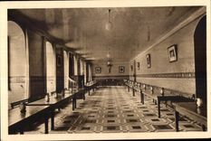 CPA Monastere De saint Cyr Rennes Le refectoire