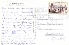 CPA Rennes (I et V) Le Palais du Commerce