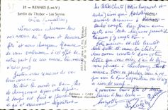 CPSM Rennes (I et V) Jardin du Thabor Les Serres