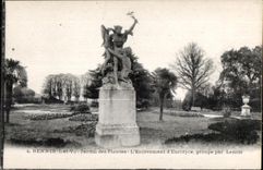 CPA Rennes (I et V) Jardin des plantes L Enlevement d Euridyce groupe par Lenoir