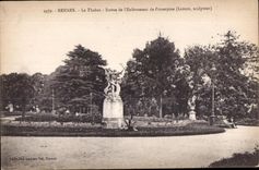 CPA Rennes Le Thabor Statue de I Enlevement de Proserpine