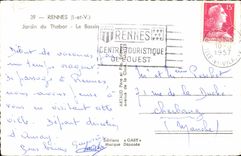 CPA Rennes (I et V) Jardin du Thabor Le Bassin