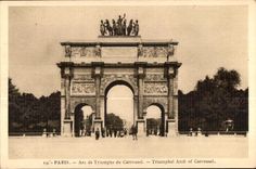 CPA Paris Arc De Triomphe del arco triunfal del carrusel del carrusel