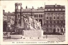 CPA las galerias del lugar de Gambetta de Le Havre