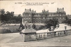 CPA Paris the Palate and the Garden of Luxembourg Lip Lukembourg De luxe hotel and Garden