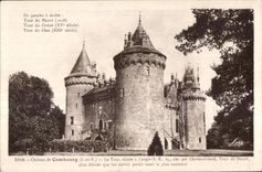 CPA Chateau de Combourg La Tour situee a l angle appelee par Chateaubriand Tour du Maure plus elevee que les autres para