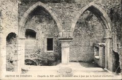CPA Chateau de Fougeres chapelle su siecle recemment mise a jour par le Syndicat 