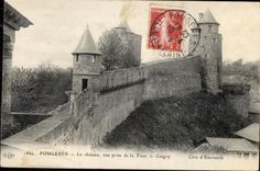 CPA Fougeres Le Chateau vue prise de la Tour de Coigny 