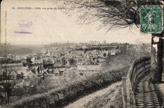 CPA Fougeres Rille vue prise du Jardin