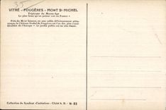 CPA Fougeres Tour Surienne et rue du Chateau Le chemin 
