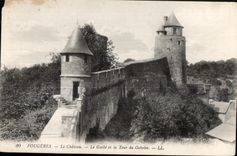 CPA Fougeres Le Chateau Le Guibe et la Tour du Gobelin
