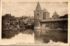 CPA Fougeres Entree du Chateau et Etang de la Couarde ce Chateau a Perau son
