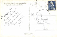 CPA Fougeres Le Place Le Roux Plate forme du Jardin Public